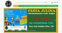 Desktop Screenshot of cordaodeouromangalot.com.br